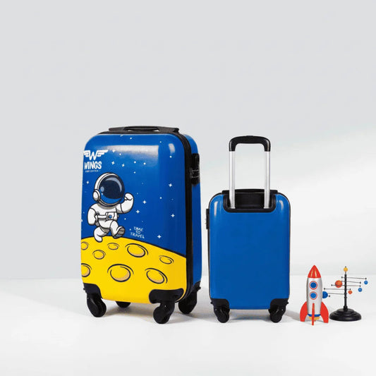 Valise Cabine Enfant Astronaute Bleu 18”